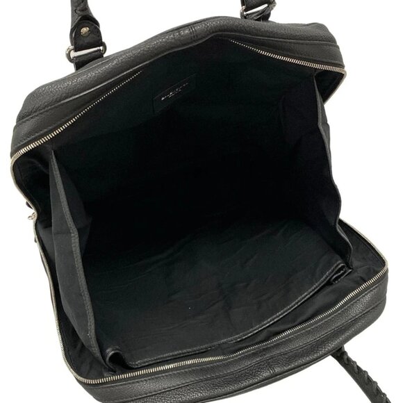 BALENCIAGA - Black Leather Handbag 451-082925 - Picture 11 of 14